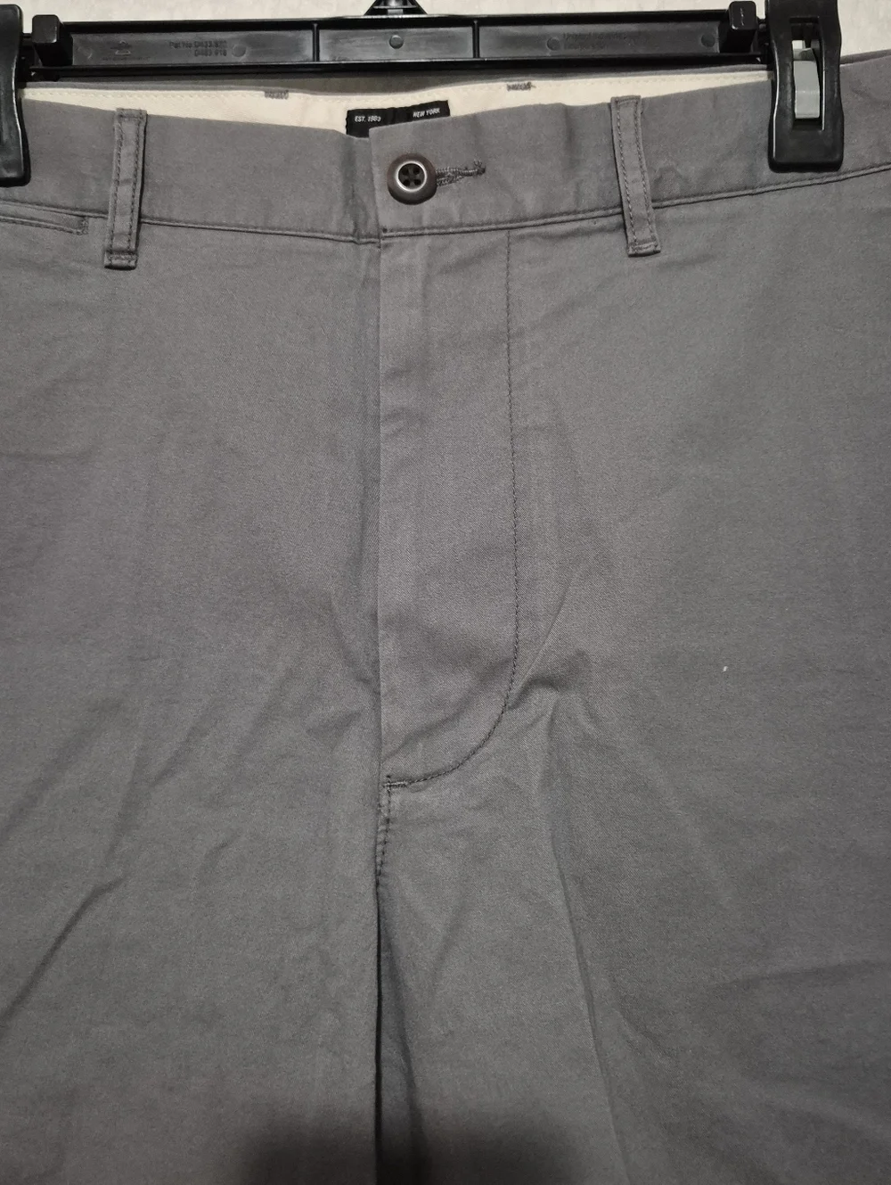 NWT J. Crew Men's Gray Flat Front Chino Short..Size:36